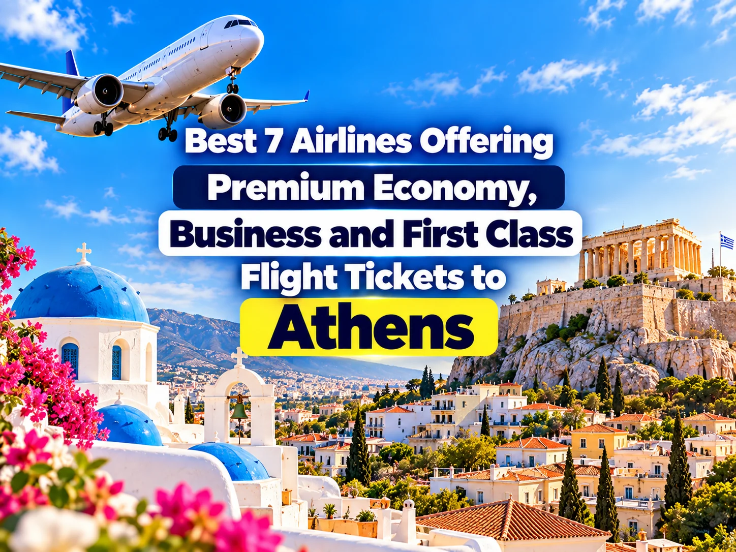 Best 7 Airlines Offering Premium Economy, Business and First Class Flight Tickets to Athens
