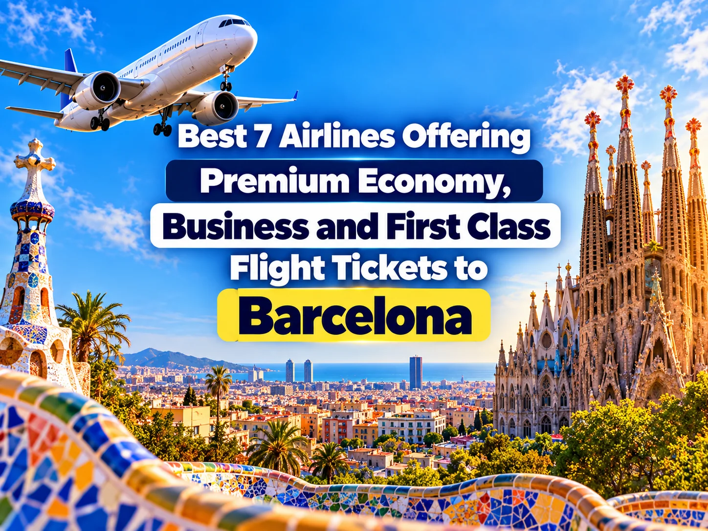 Best 7 Airlines Offering Premium Economy, Business and First Class Flight Tickets to Barcelona