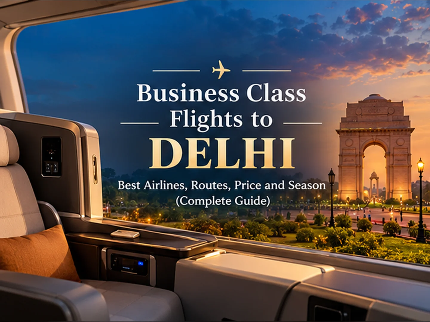 Business Class Flights to Delhi – Best Airlines, Routes, Prices and Seasons (Complete Guide)