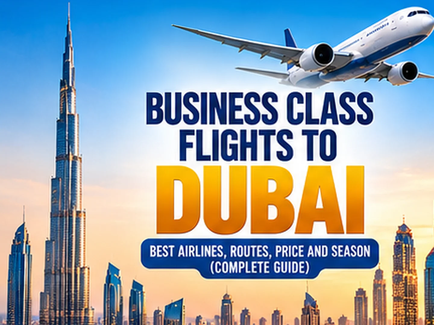 Business Class Flights to Dubai – Best Airlines, Routes, Price and Season (Complete Guide)