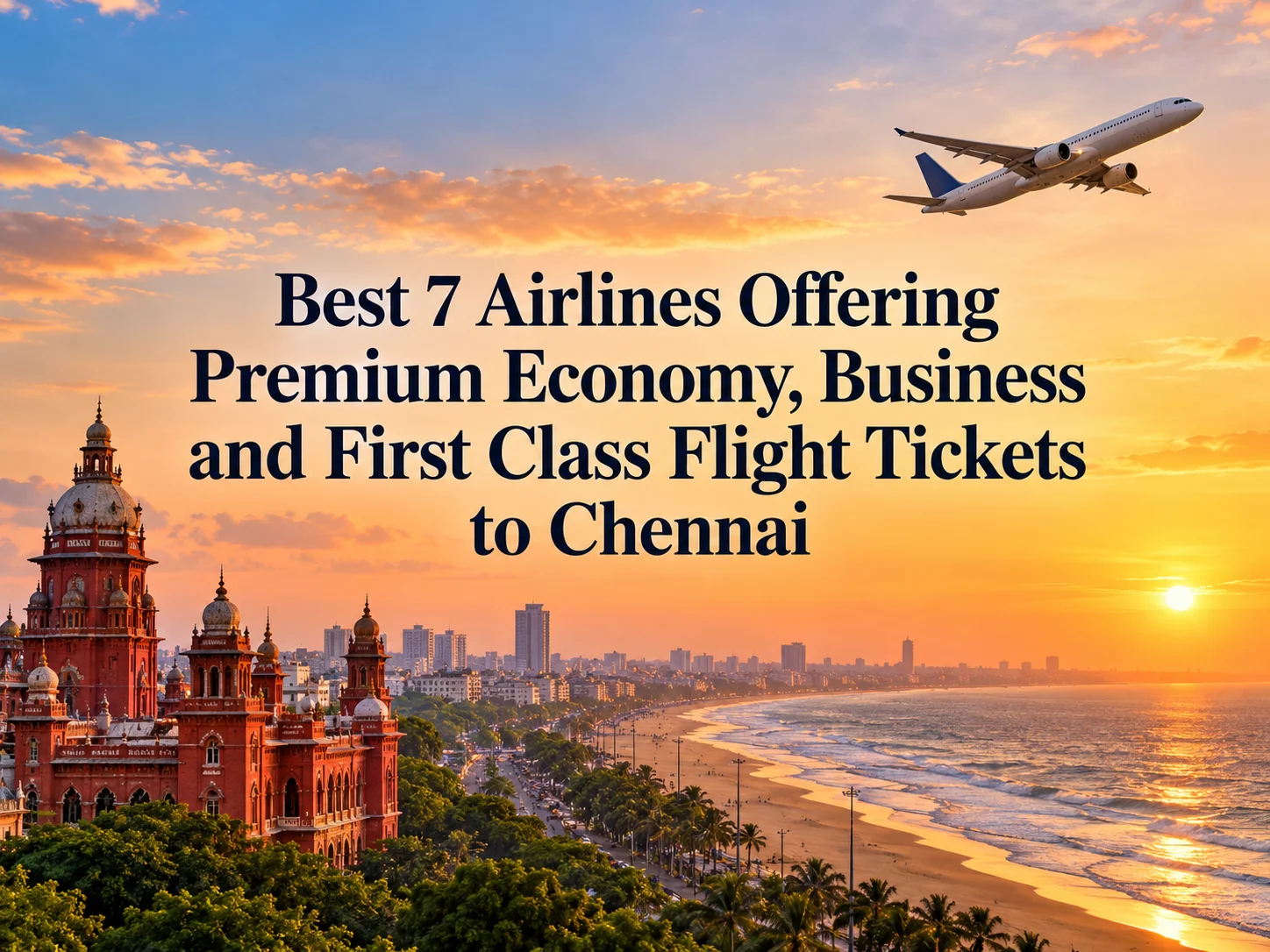 Best 7 Airlines Offering Premium Economy, Business and First Class Flight Tickets to Chennai