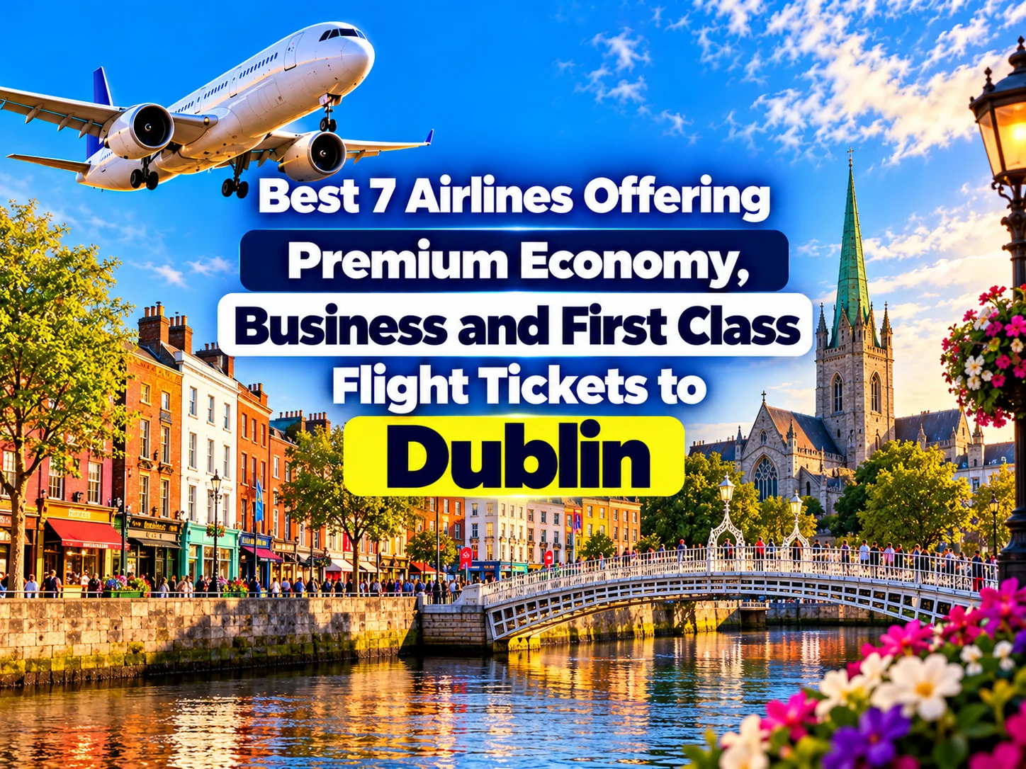 Best 7 Airlines Offering Premium Economy, Business and First Class Flight Tickets to Dublin