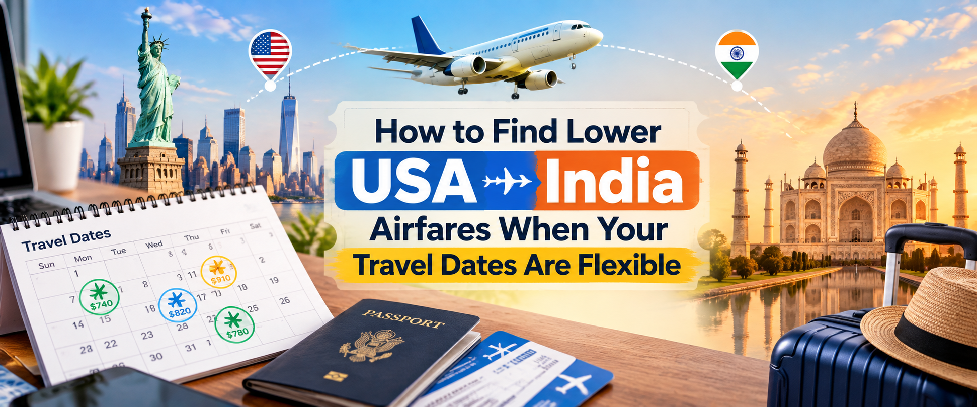 How to Find Lower USA to India Airfares When Your Travel Dates Are Flexible