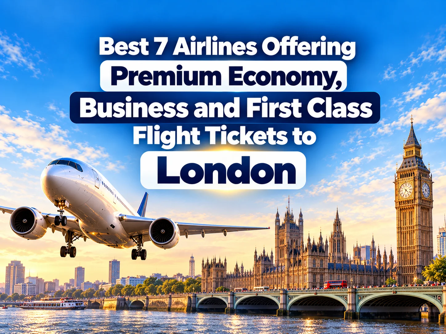 Best 7 Airlines Offering Premium Economy, Business and First Class Flight Tickets to London