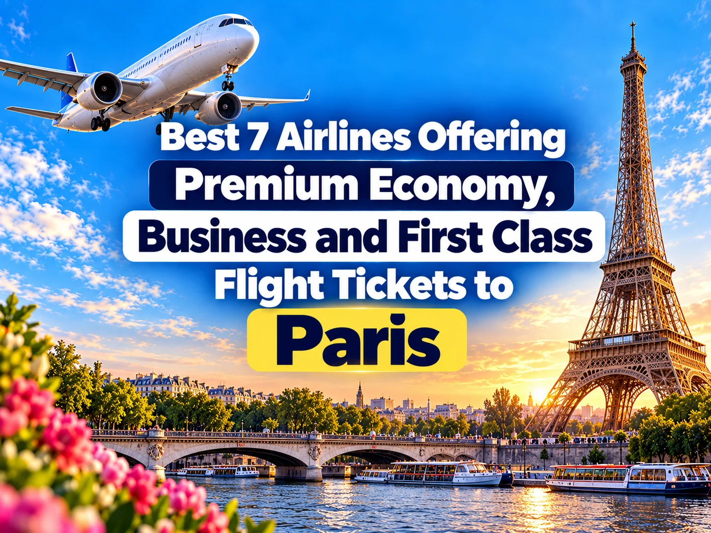 Best 7 Airlines Offering Premium Economy, Business and First Class Flight Tickets to Paris