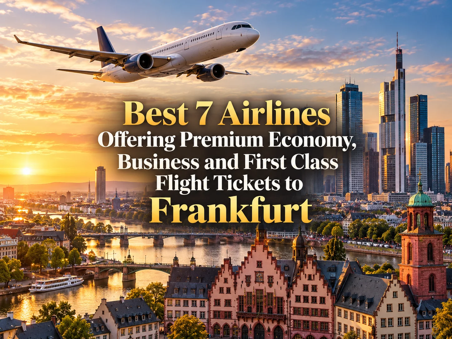 Best 7 Airlines Offering Premium Economy, Business and First Class Flight Tickets to Frankfurt