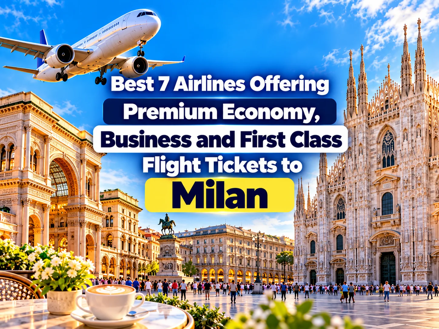 Best 7 Airlines Offering Premium Economy, Business and First Class Flight Tickets to Milan
