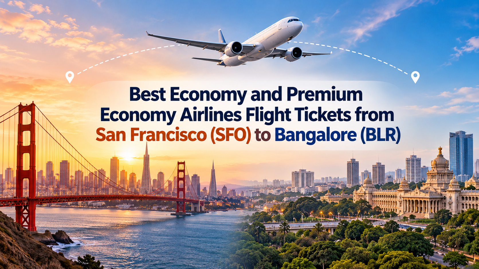 Best Economy and Premium Economy Airlines Flight Tickets from San Francisco (SFO) to Bangalore (BLR)