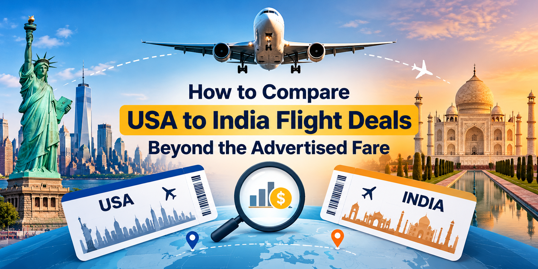 How to Compare USA to India Flight Deals Beyond the Advertised Fare