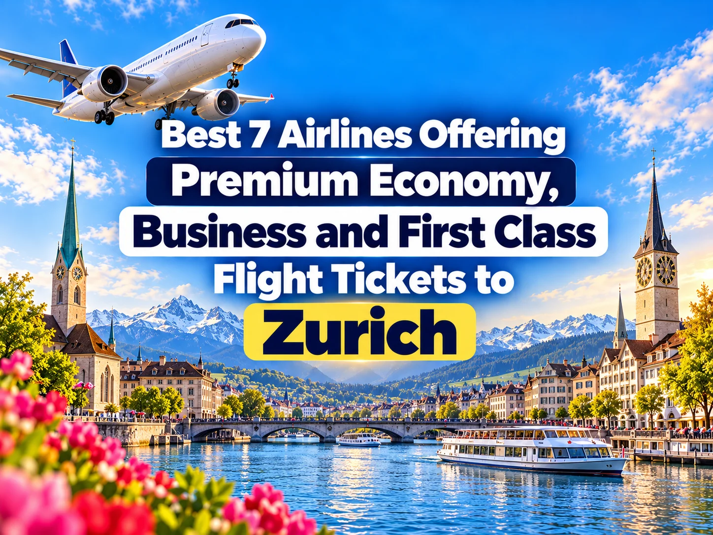 Best 7 Airlines Offering Premium Economy, Business and First Class Flight Tickets to Zurich