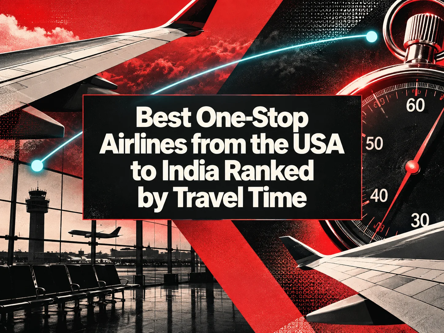 Best One Stop Airlines from the USA to India Ranked by Travel Time