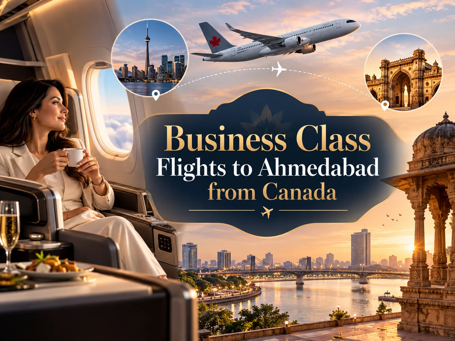 Business Class Flights to Ahmedabad From Canada – Best Airlines, Routes, Price and Season (Complete Guide)