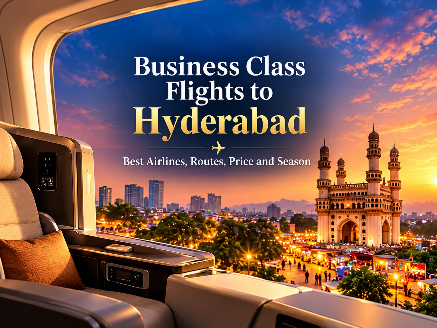 Business Class Flights to Hyderabad – Best Airlines, Routes, Prices and Seasons (Complete Guide)