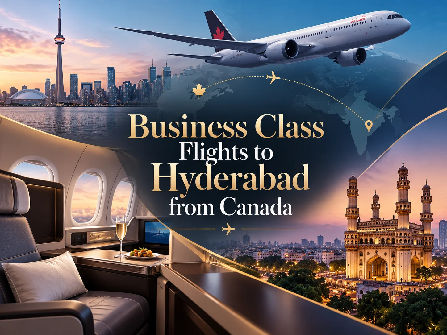 Business Class Flights to Hyderabad From Canada – Best Airlines, Routes, Price and Season (Complete Guide)