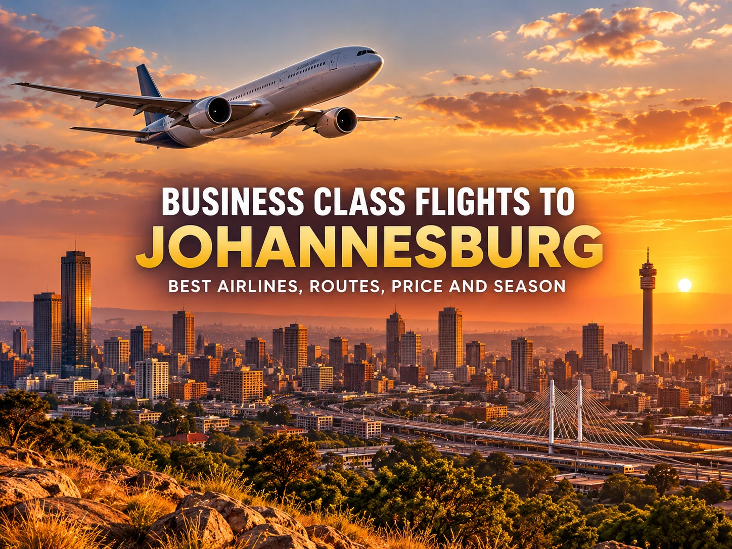 Business Class Flights to Johannesburg – Best Airlines, Routes, Price and Season (Complete Guide)