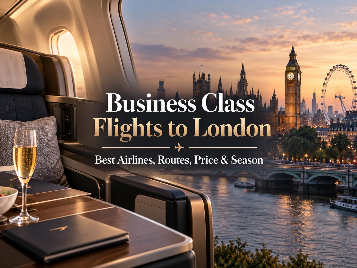 Business Class Flights to London – Best Airlines, Routes, Prices and Seasons (Complete Guide)