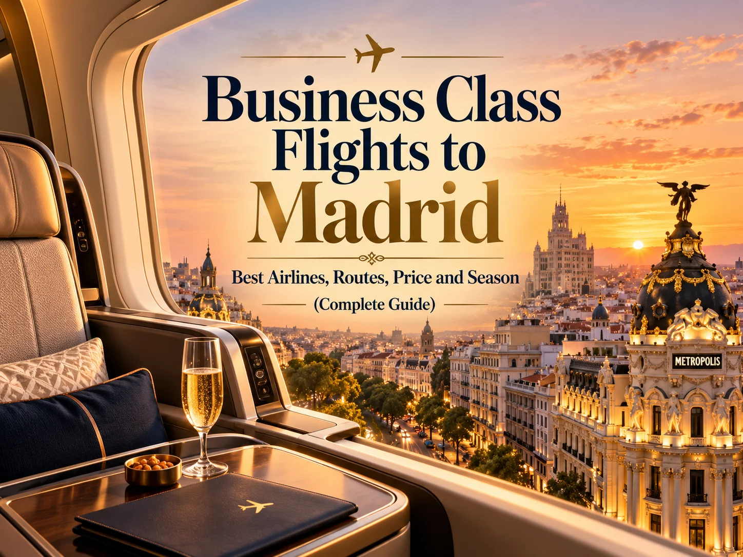 Business Class Flights to Madrid – Best Airlines, Routes, Prices and Seasons (Complete Guide)