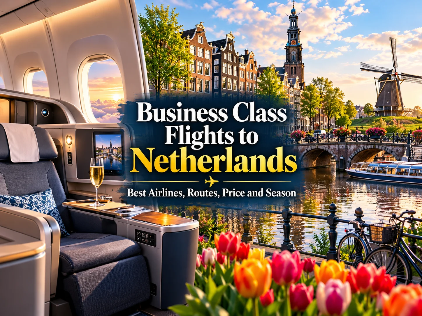 Business Class Flights to Netherlands – Best Airlines, Routes, Price and Season (Complete Guide)