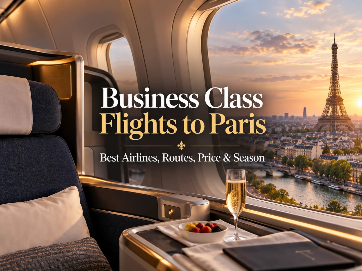 Business Class Flights to Paris – Best Airlines, Routes, Prices and Seasons (Complete Guide)