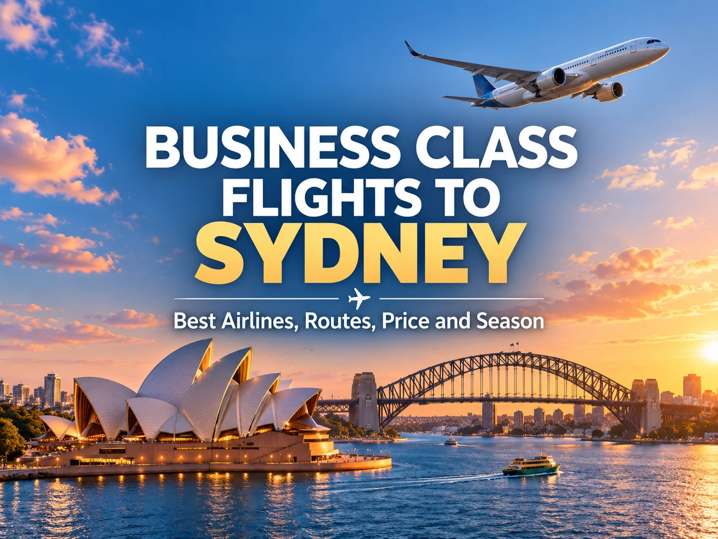 Business Class Flights to Sydney – Best Airlines, Routes, Price and Season (Complete Guide)
