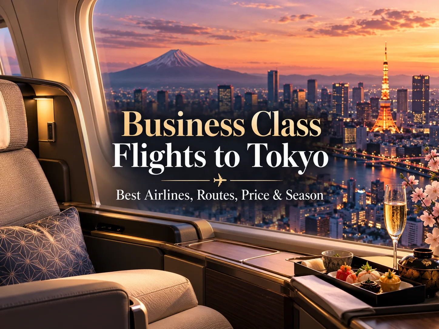Business Class Flights to Tokyo – Best Airlines, Routes, Prices and Seasons (Complete Guide)