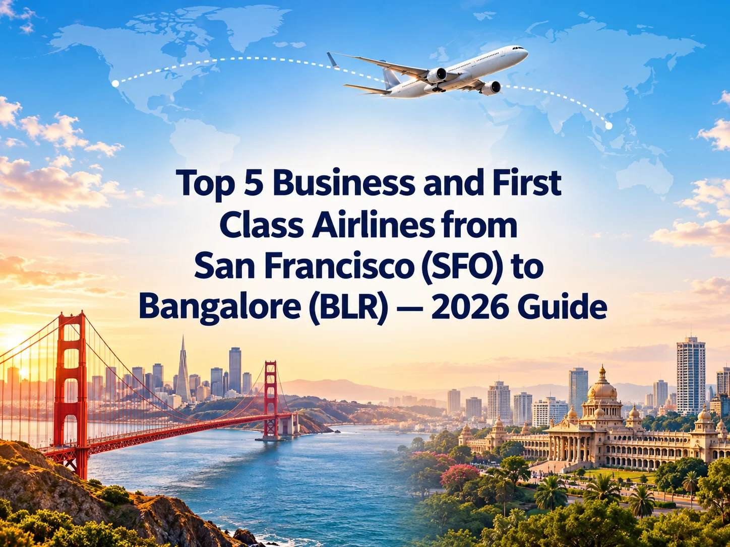 Best Business and First Class Airlines Flight Tickets from San Francisco (SFO) to Bangalore (BLR)