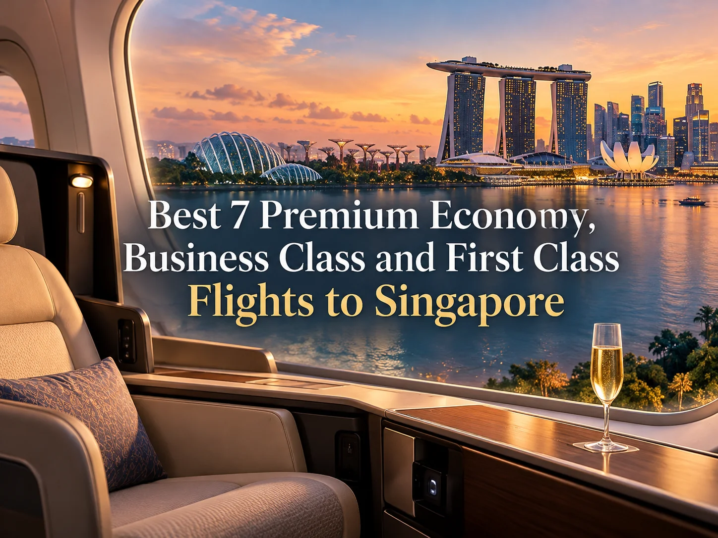 Best 7 Airlines Offering Premium Economy, Business and First Class Flight Tickets to Singapore