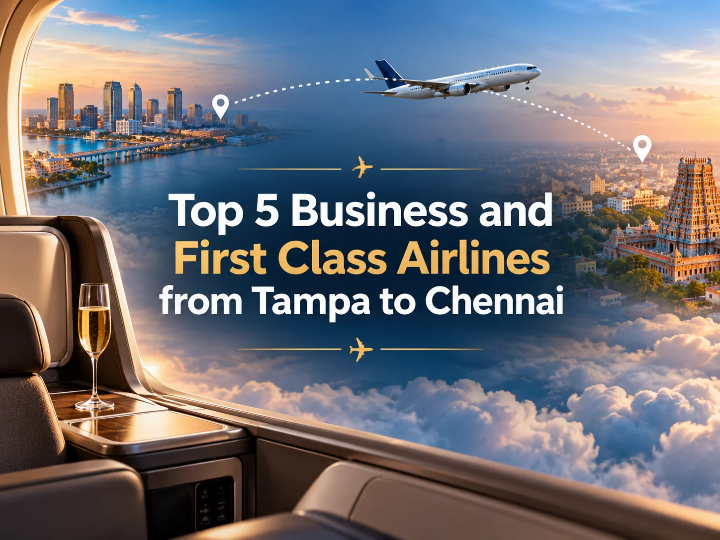 Best Business and First Class Airlines Flight Tickets from Tampa to Chennai