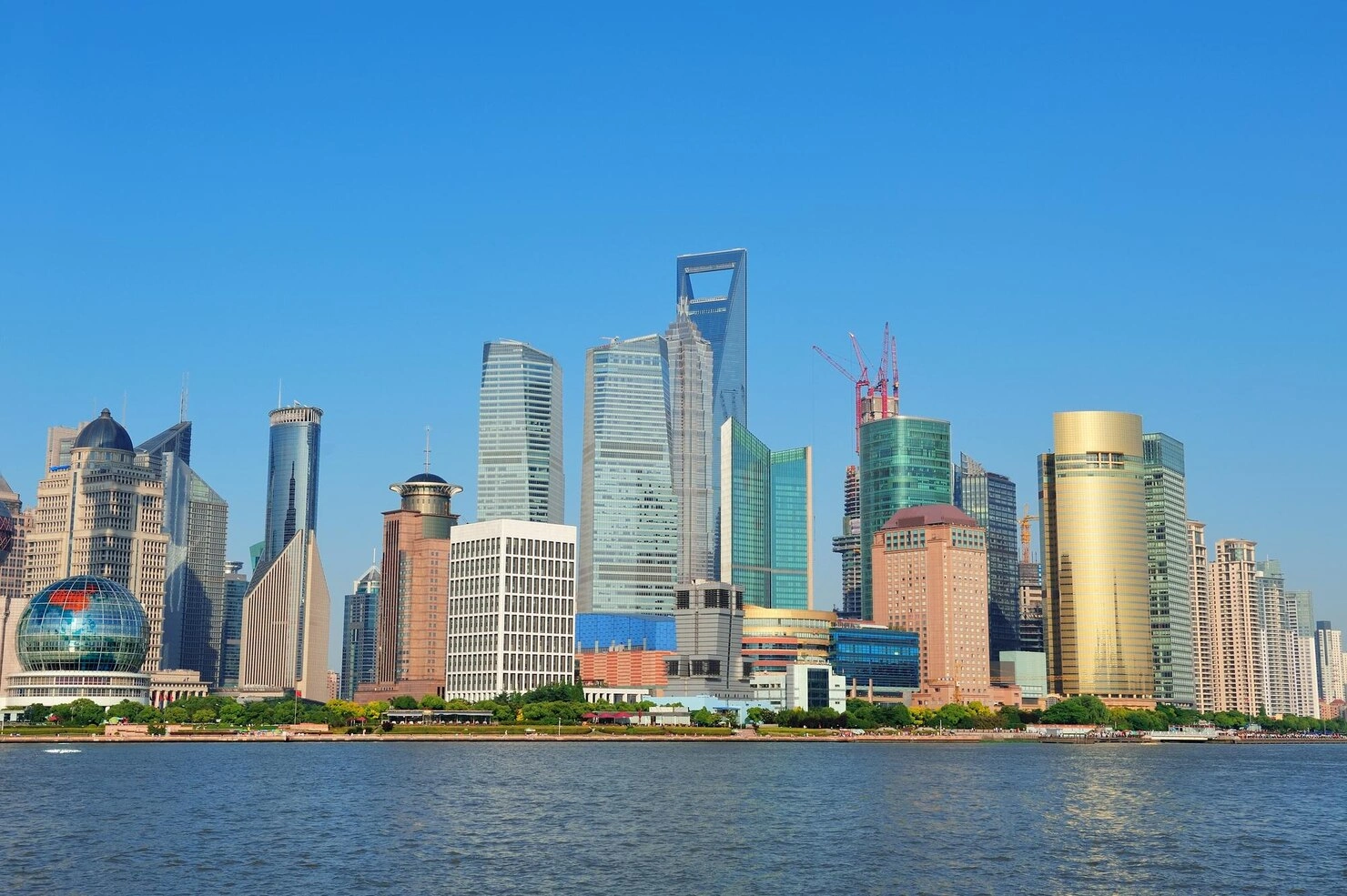 Airport with plane taking off